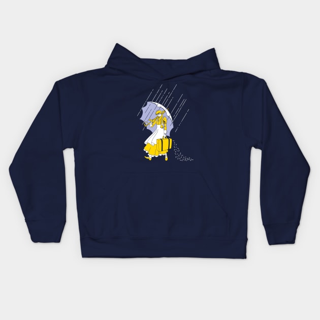 Roberta Salt Kids Hoodie by CCDesign